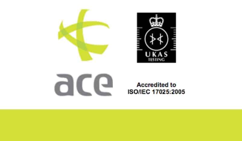 Ace Granted Accreditation by UKAS