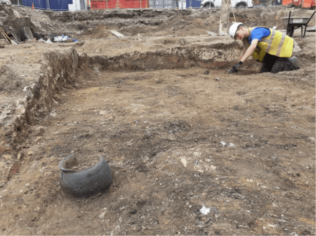 John F Hunt assists Mola in their landmark court archaeological investigation