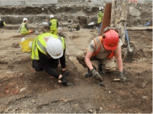 Careful machining of the deposits to the west