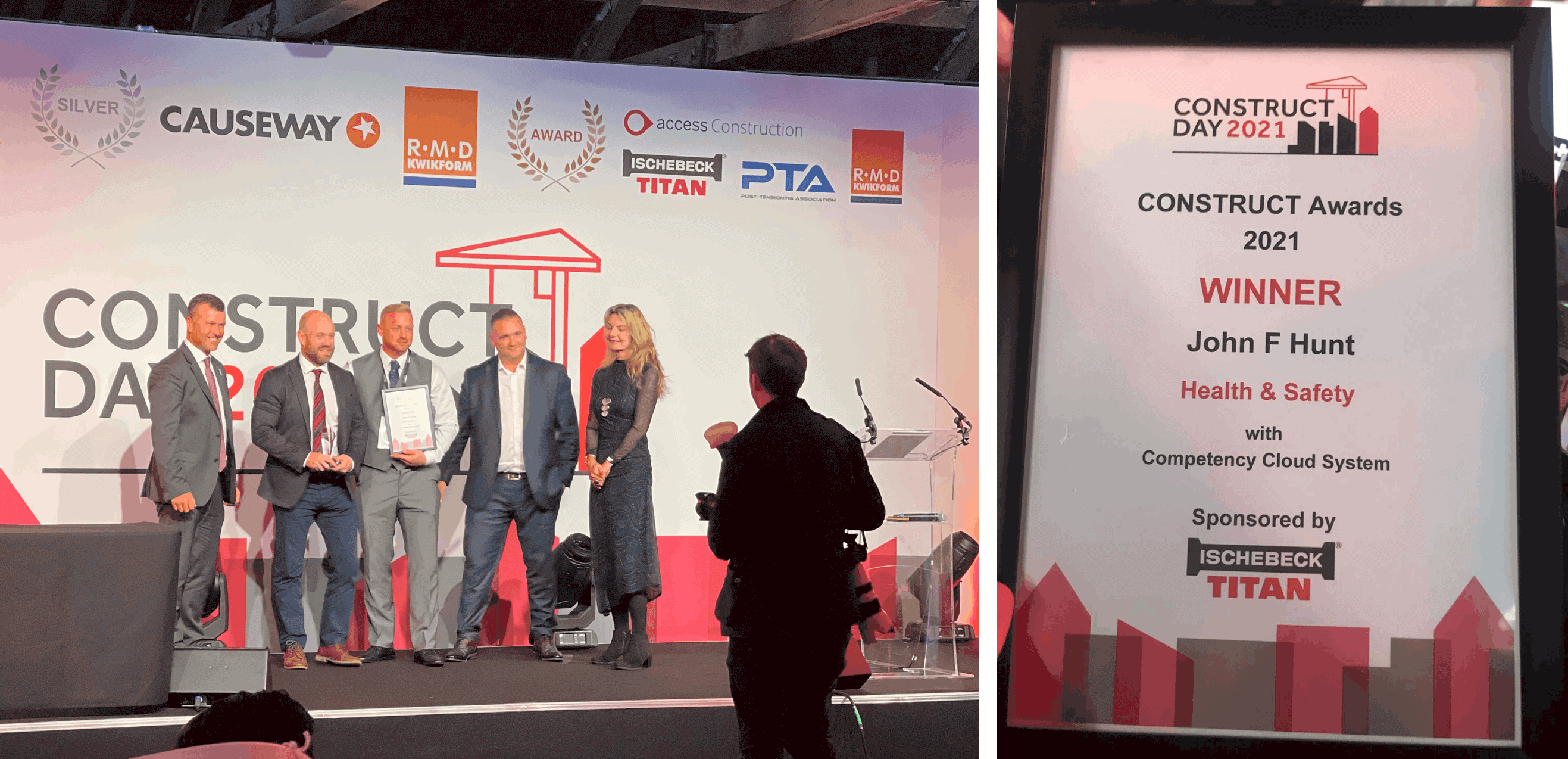 John F Hunt wins construct health and safety award 2021