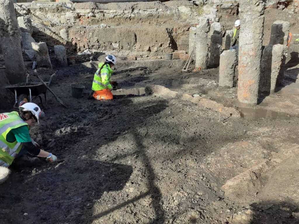 Archaeologists working in the southern room