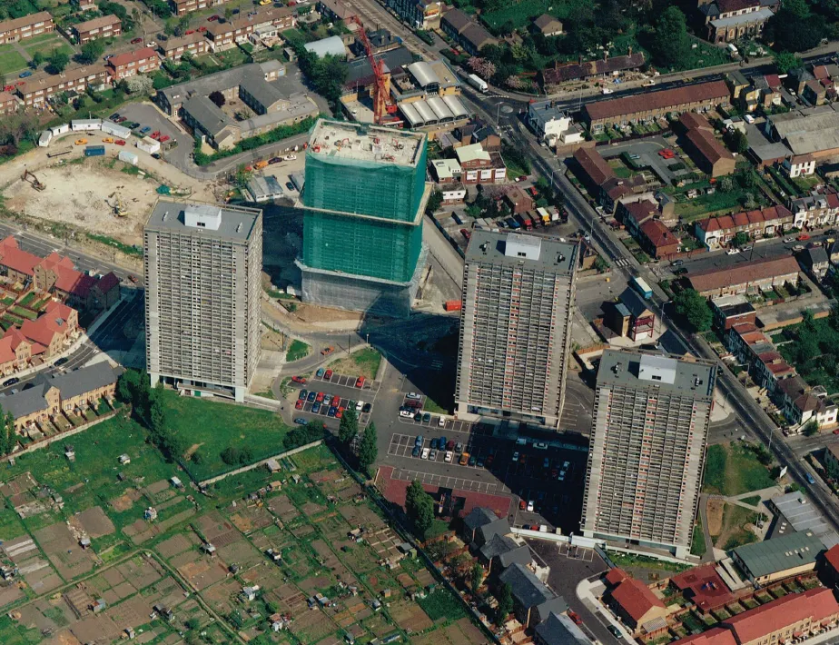 Deconstruction Tower Block